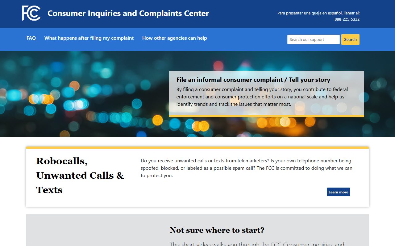 Winston-Salem phone directory FCC Consumer Complaint Center
