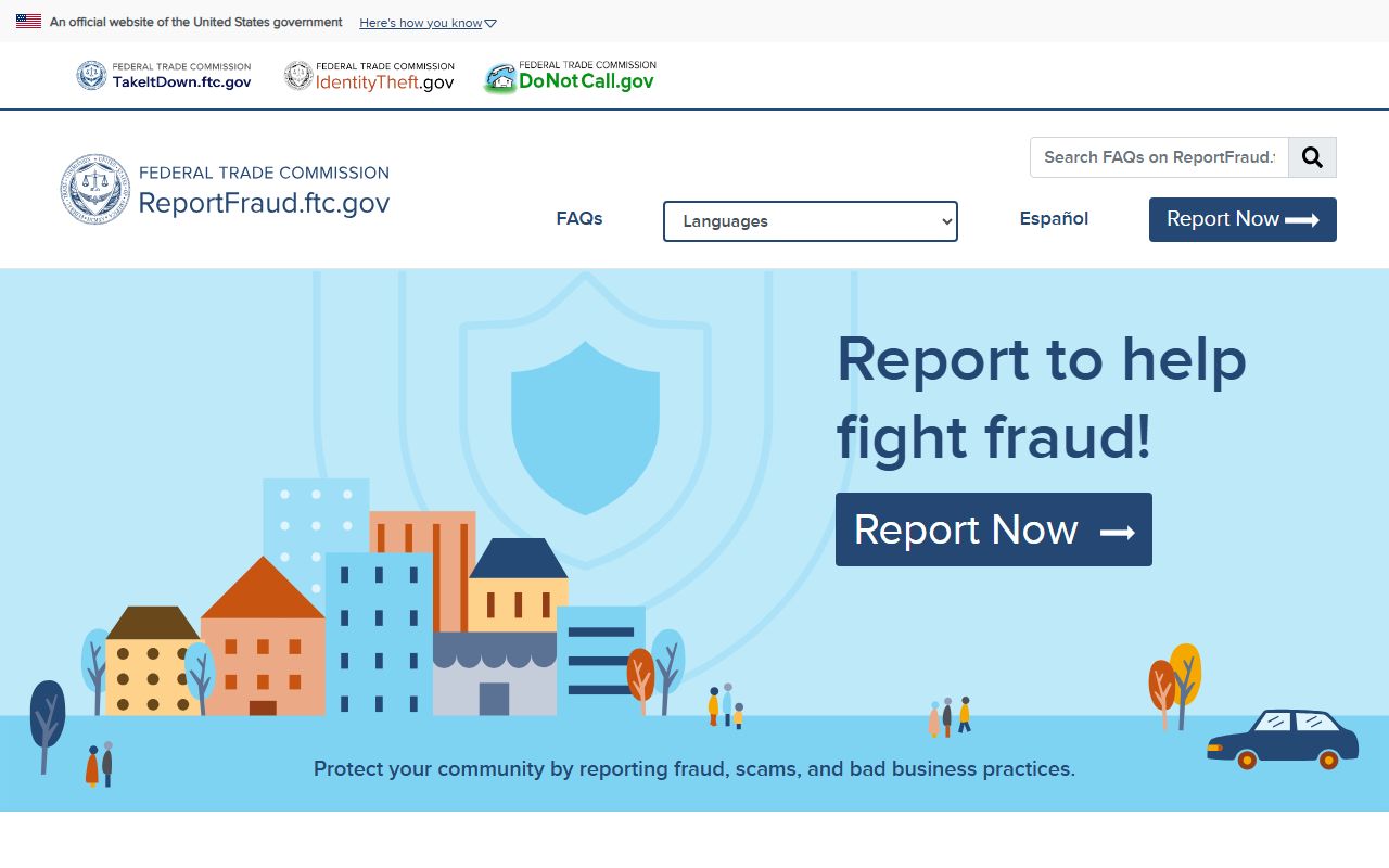 Winston-Salem phone codes FTC fraud reporting portal