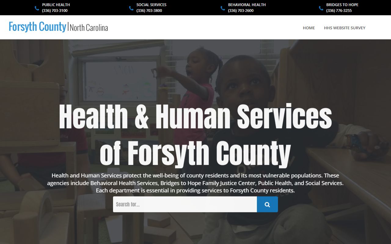 Winston-Salem phone numbers Forsyth County Health and Human Services contacts