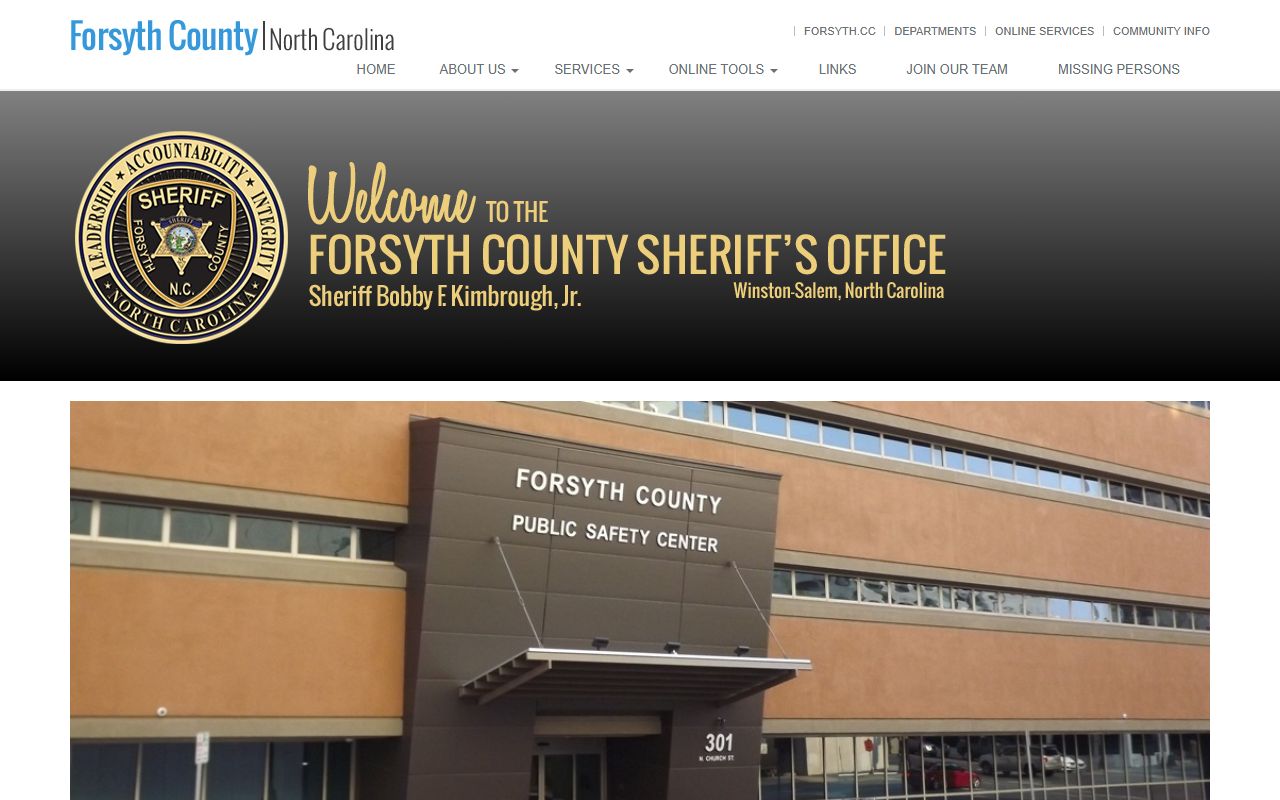 Winston-Salem phone numbers Forsyth County Sheriff contacts